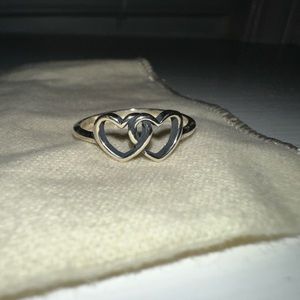 James Avery two hearts together ring